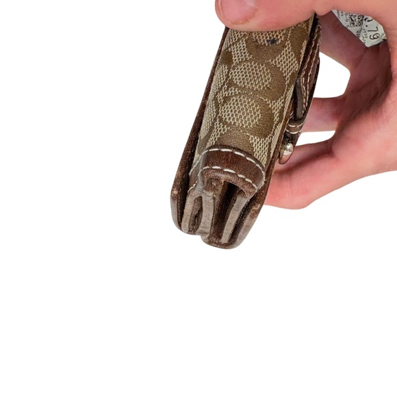 Coach vintage y2k brown and khaki mini signature soho wallet - Picture 7 of 12